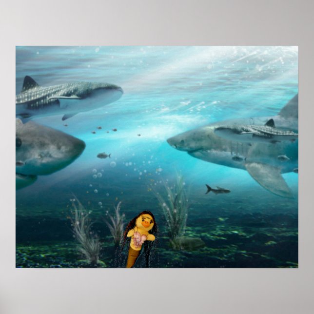 Póster Danni, la Poster de la sirena (Frente)