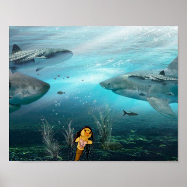 Póster Danni, la Poster de la sirena (Frente)