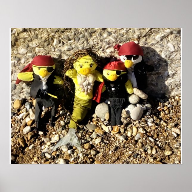 Póster Danni la sirena y el Poster de los Piratas (Frente)