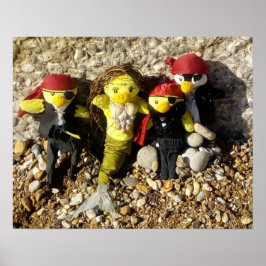 Póster Danni la sirena y el Poster de los Piratas