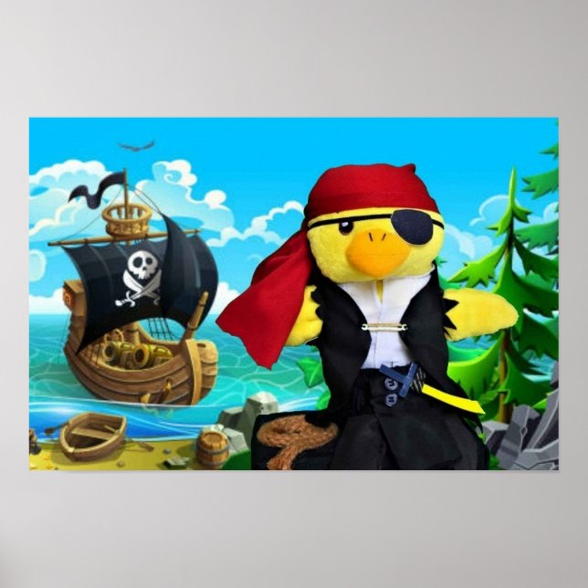 Póster Danny Duck el Pirata. (Frente)
