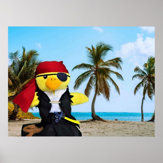 Póster Danny Duck el Pirata. (Frente)