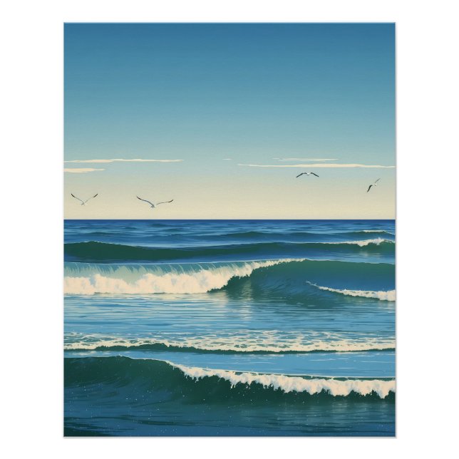 Póster Dansende Golven onder de Hemel (Anverso)