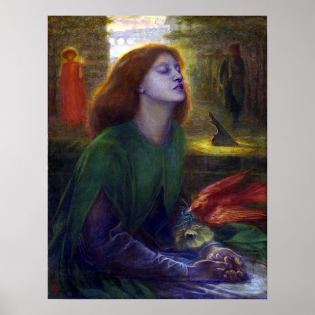 Póster Dante Gabriel Rossetti Beata Beatrix (Frente)