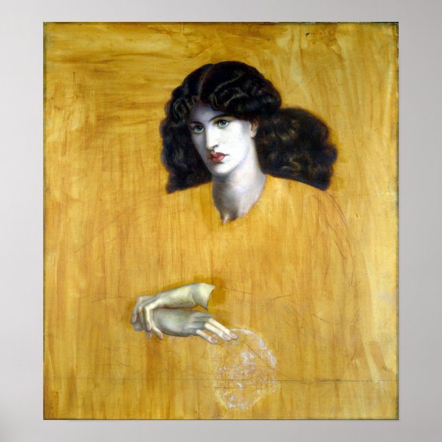 Póster Dante Gabriel Rossetti La Donna Della Finestra (Frente)