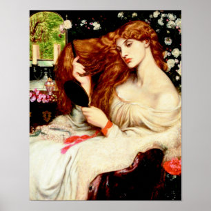 Póster Dante Gabriel Rossetti Lady Lilith