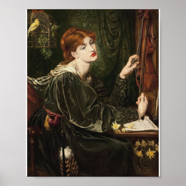 Póster Dante Gabriel Rossetti - Verónica Veronese (Frente)