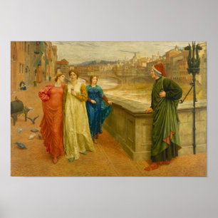 Póster Dante Meeting Beatrice