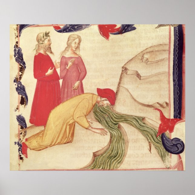 Póster Dante purificándose antes de entrar (Frente)