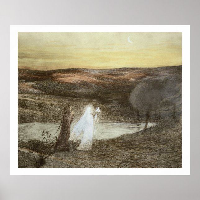 Póster Dante y Beatrice, de L'Estampe Moderne, pubs (Frente)