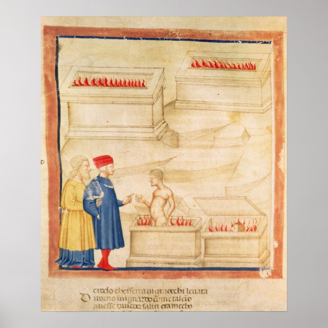 Póster Dante y Virgil descubren el conde de Ugolino (Frente)