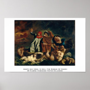 Póster Dante Y Virgil En El Infierno (La Barca De Dante)