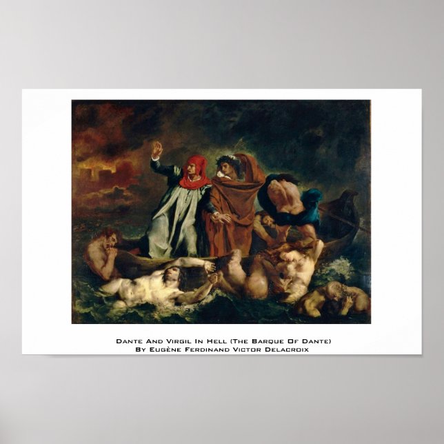Póster Dante Y Virgil En El Infierno (La Barca De Dante) (Frente)