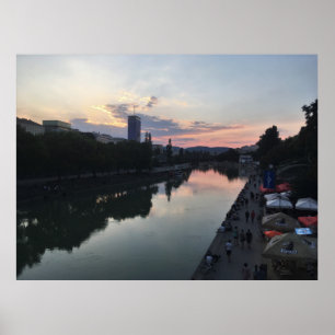 Póster Danubio Sunset