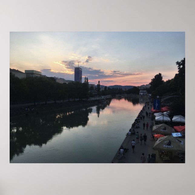 Póster Danubio Sunset (Frente)