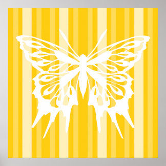 Póster Danubio victoriano con mariposa