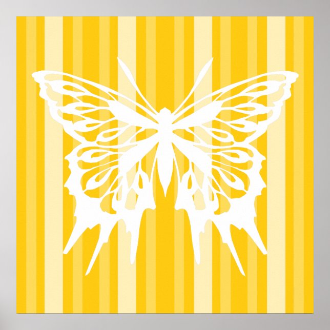 Póster Danubio victoriano con mariposa (Frente)