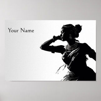 Póster Danza clásica bharatnatyam