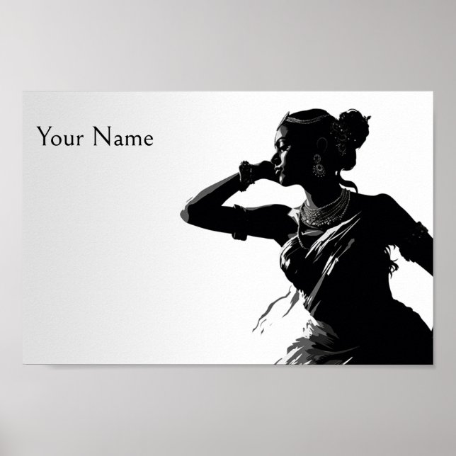 Póster Danza clásica bharatnatyam (Frente)