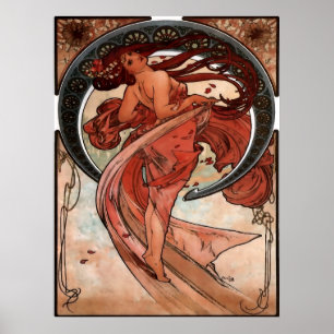 Póster Danza de Alfons Mucha