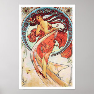 Póster Danza de Alfonso Mucha