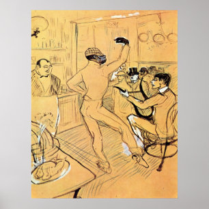 Póster Danza de Chocolat por Toulouse-Lautrec
