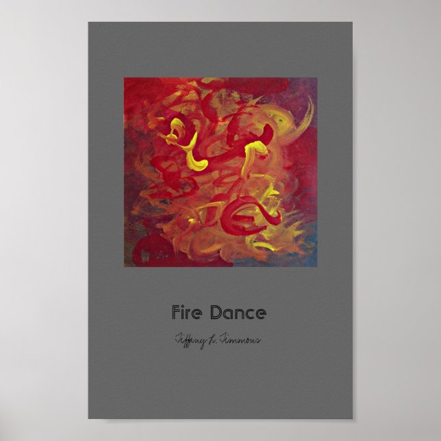 Póster Danza de fuego (Frente)