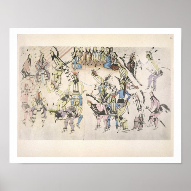 Póster Danza de hierba (tinta sobre papel) (Frente)