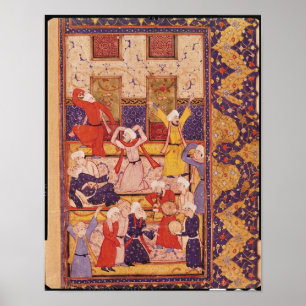 Póster Danza de la iniciación, de un libro de poemas