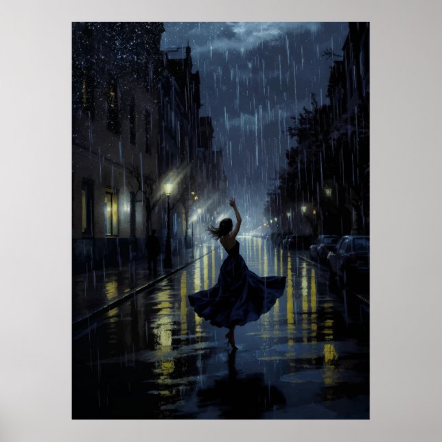 Póster Danza de la lluvia de medianoche (Frente)