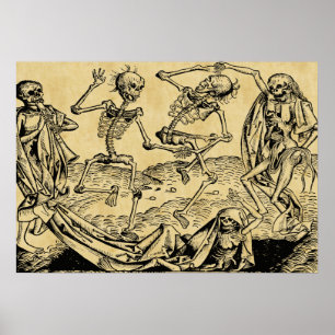 Póster Danza de la muerte de Michael Wolgemut 1493