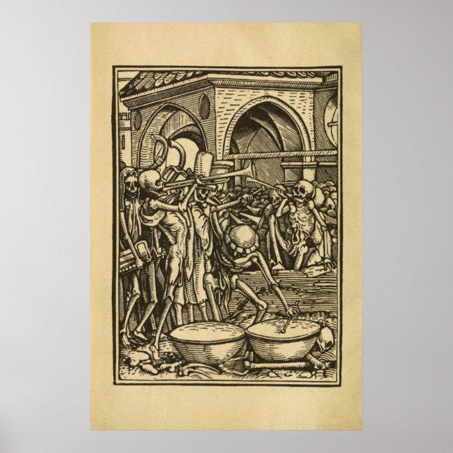 Póster Danza de la muerte | Los huesos de todos los hombr (Frente)