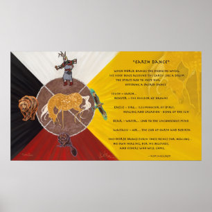 Póster Danza de la tierra por Kim McElroy
