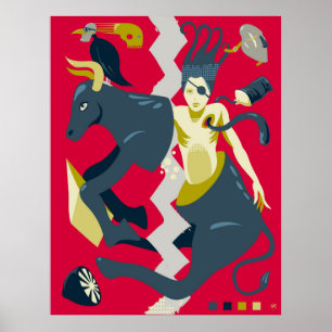 Póster Danza de las vacas