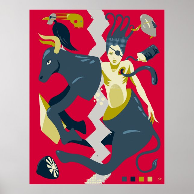 Póster Danza de las vacas (Frente)