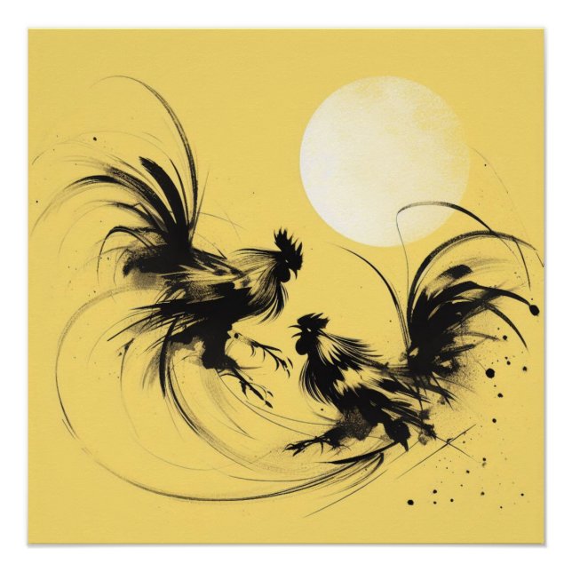 Póster Danza de los gallos (Anverso)