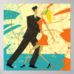 Póster Danza de pareja