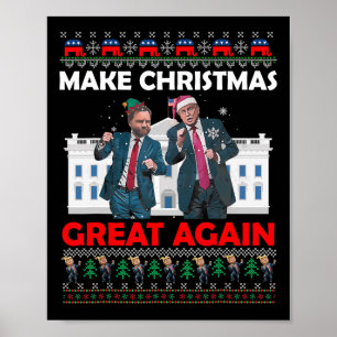 Póster Danza de Santa Trump hace a los Navidades geniales