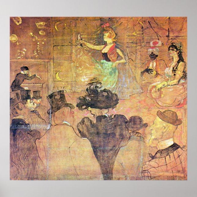 Póster Danza de Toulouse-Lautrec (Frente)