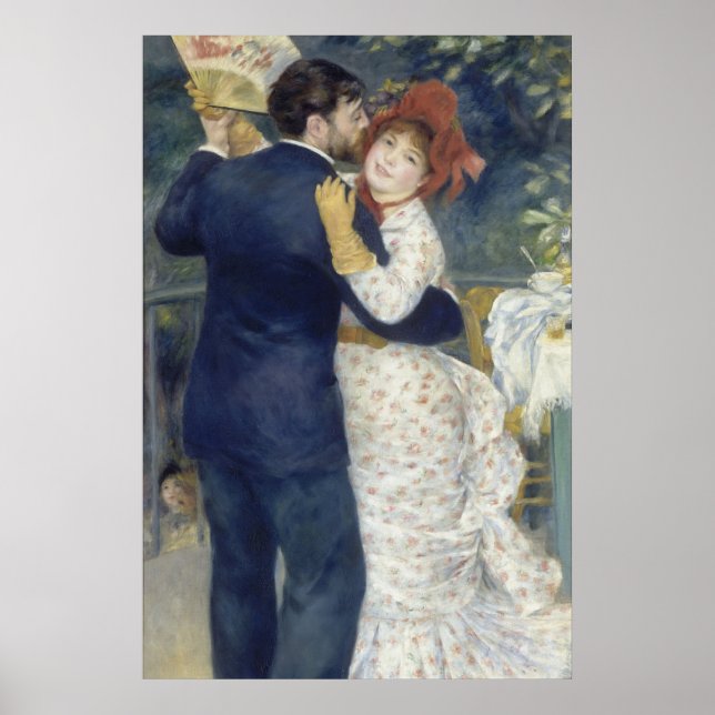 Póster Danza del campo - Pintura impresionista de renoir (Frente)