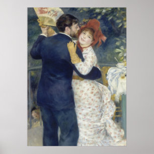 Póster Danza del campo - Pintura impresionista de renoir
