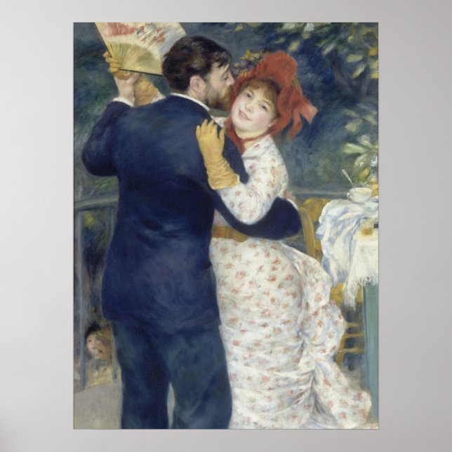 Póster Danza del campo - Pintura impresionista de renoir (Frente)