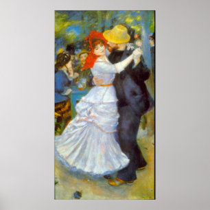 Póster Danza en Bougival de Pedro Renoir