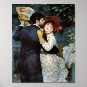 Póster Danza en el país por Pierre-Auguste Renoir