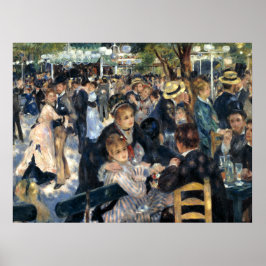 Póster Danza en Le Moulin de la Galette por Renoir