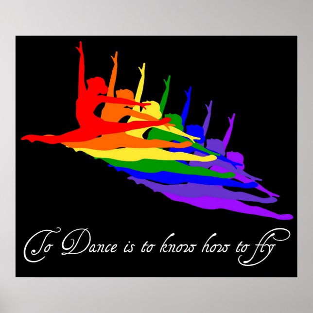 Póster Danza es saber cómo volar impreso / poster (Frente)
