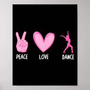 Póster Danza Guay Para Mujeres Chicas Bailando Hip Hop Re
