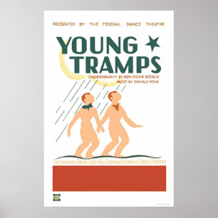Póster Danza joven de los vagabundos WPA 1936