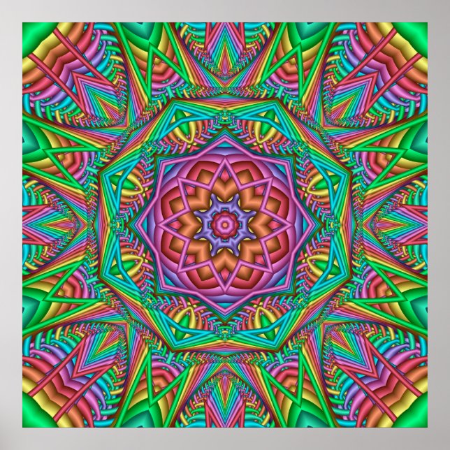 Póster Danza ligera, poster abstracto de mallart (Frente)