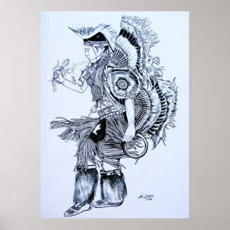 Póster Danza mágica de los cánticos indios